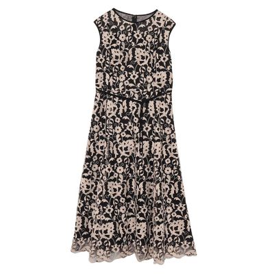 ＜ANAYI＞ホップフラワーレースフレア　ワンピース