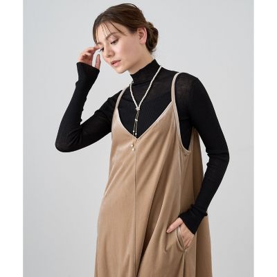 ベロアキャミソールワンピース