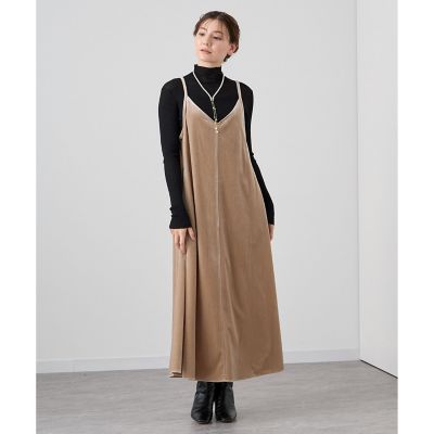 ベロアキャミソールワンピース
