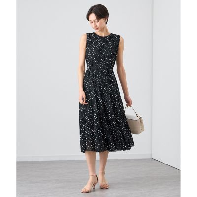 【クリーニング済】ANAYI ソフトジャージプリーツティアードワンピース 36 ソフトジャージプリーツティアード ワンピース | ANAYI/アナイ | 三越