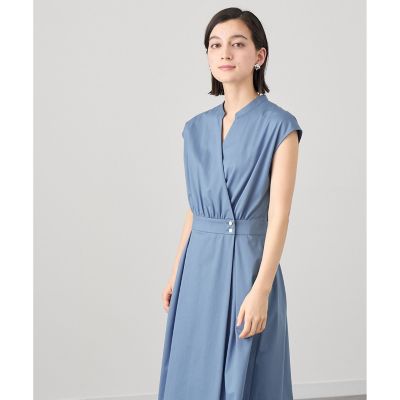 美品　アナイ　24SS トリコットカシュクール ワンピース 36 ANAYI 24SS トリコットカシュクール ワンピース 36 ブルー