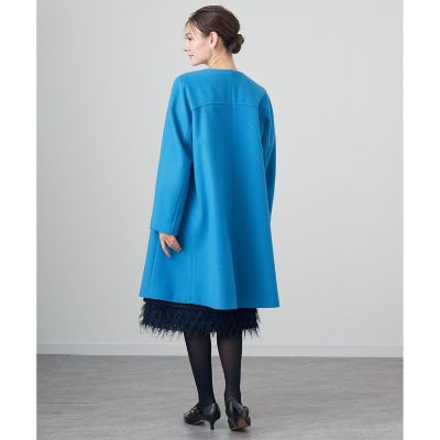 なつさま 美品✨アナイ　2024　ラムビーバーAラインコート　ネイビー　36　ウ ラムビーバーAラインコート | ANAYI/アナイ | 三越伊勢丹オンライン