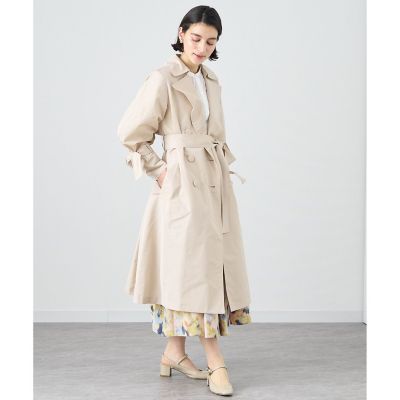 シャイニータフタドレストレンチコート