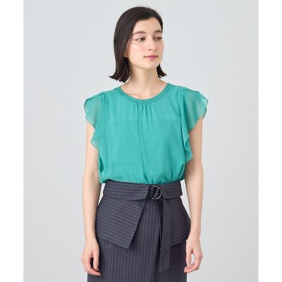 ANAYI｜シフォンコンビナローフリルプルオーバー | Rakuten