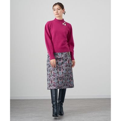 ウールカシミヤビジュー　プルオーバー