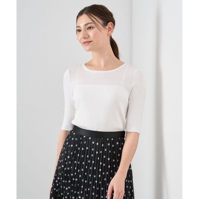ANAYI（アナイ）の「アセテートポリエステルパフスリーブ プル