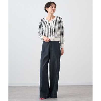 ANAYI/アナイ 【セットアップ対応商品】ギンガムブークレ カーディガン