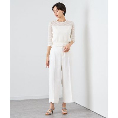 ✨新品タグ付き✨ ANAYI レーシー切替プルオーバー ブラック　レース×ニット ✨新品タグ付き✨ ANAYI レーシー切替プルオーバー ブラック