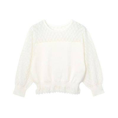 レーシー切替プルオーバー | ANAYI/アナイ | 三越伊勢丹