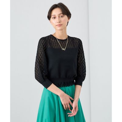 レーシー切替プルオーバー | ANAYI/アナイ | 三越伊勢丹