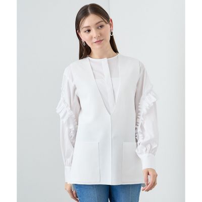 【セットアップ対応商品】ミラノリブポケットジレ