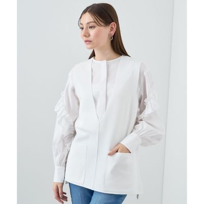 【セットアップ対応商品】ミラノリブポケットジレ
