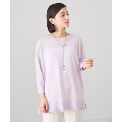 ANAYI｜シアーリブレイヤードプルオーバー | Rakuten Fashion