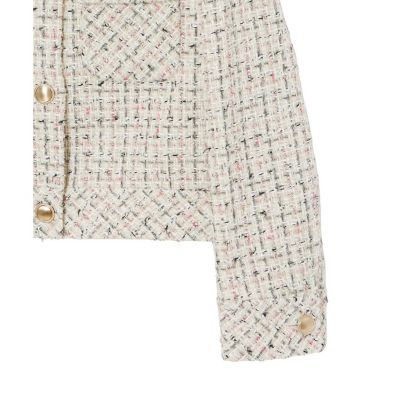 【セットアップ対応商品】ファンシーラメツイードブルゾン