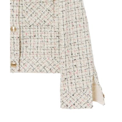 【セットアップ対応商品】ファンシーラメツイードブルゾン