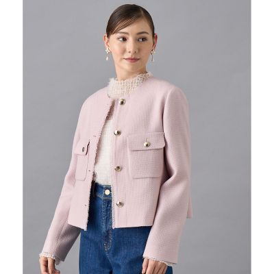 セットアップ対応商品】ウールプリペラノーカラー ジャケット | ANAYI