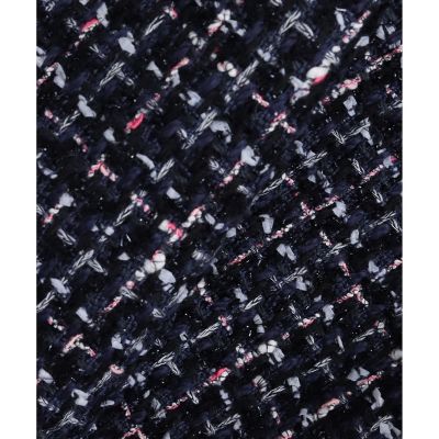 【セットアップ対応商品】ファンシーラメツイードノーカラー　ジャケット