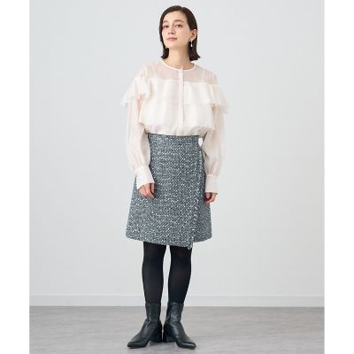 セットアップ対応商品】グレートーンツイードミニ スカート | ANAYI