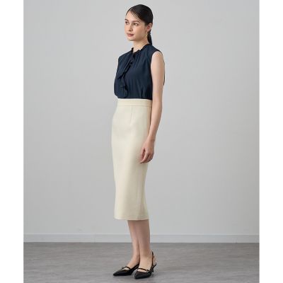 【セットアップ対応商品】ウールプリペラストレート　スカート