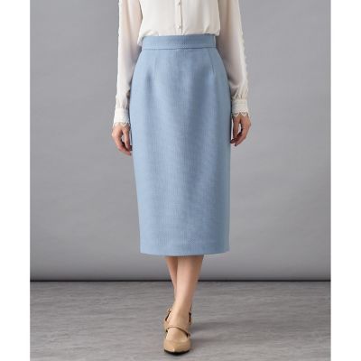 【セットアップ対応商品】ウールプリペラストレート　スカート