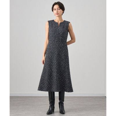 セットアップ対応商品】ファンシーラメツイードバイヤス ワンピース