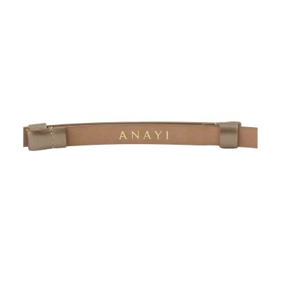 【ANAYI】 バックルモチーフベルト ブラウン ベルト|グッズ|ANAYI|商品一覧｜ANAYI OFFICIAL ONLINE STORE