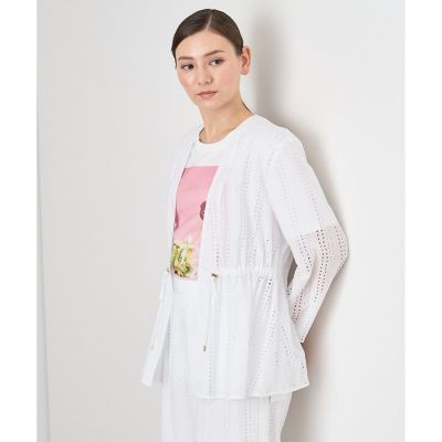 【セットアップ対応商品】レース刺繍ストリング　ジャケット