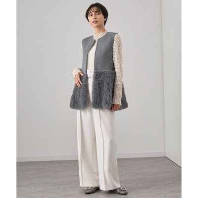 新品　ANAYIアナイ　シルクウールぺプラムジレ 新品 ANAYIアナイ シルクウールぺプラムジレ - メルカリ