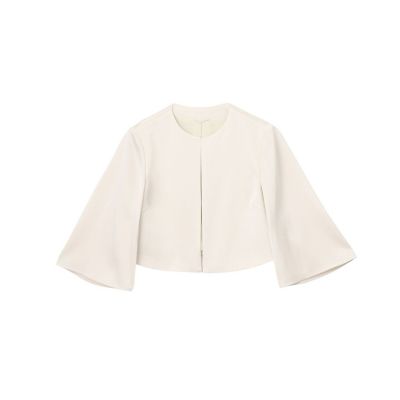 超美品⭐︎ANAYI ホワイト ボレロジャケット⭐︎38 トリアセサテンボレロジャケット | ANAYI/アナイ | 三越伊勢丹