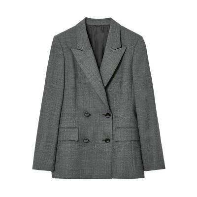 【セットアップ対応商品】サキソニーストレッチダブルジャケット