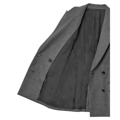 【セットアップ対応商品】サキソニーストレッチダブルジャケット