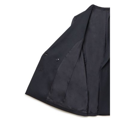 【セットアップ対応商品】ウールサテンダブル　ジャケット