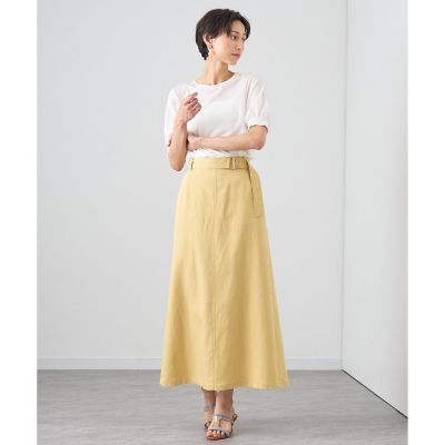 【セットアップ対応商品】シャンブレーマキシ　スカート