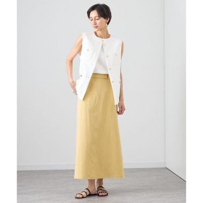 【セットアップ対応商品】シャンブレーマキシ　スカート