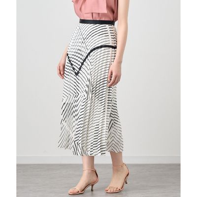 セットアップ対応商品】幾何プリントプリーツスカート | ANAYI/アナイ