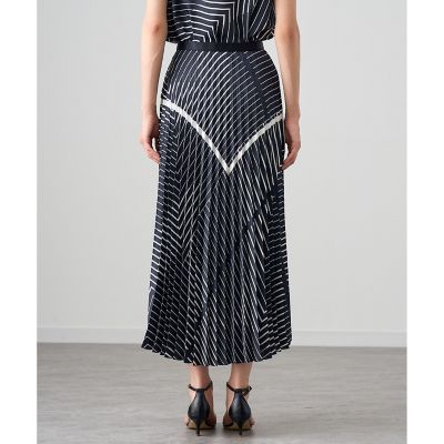 セットアップ対応商品】幾何プリントプリーツスカート | ANAYI/アナイ