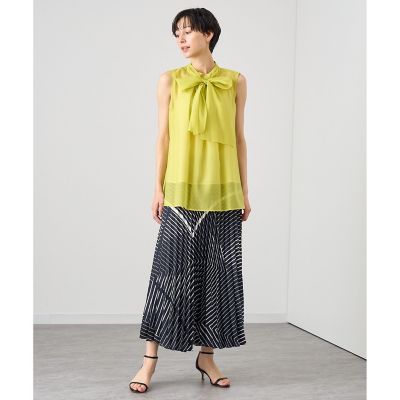 セットアップ対応商品】幾何プリントプリーツスカート | ANAYI