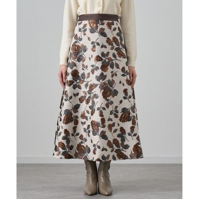 フラワージャガード スカート | ANAYI/アナイ | 三越伊勢丹オンライン