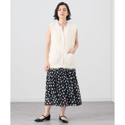 セットアップ対応商品】ポルカドットプリーツ スカート | ANAYI