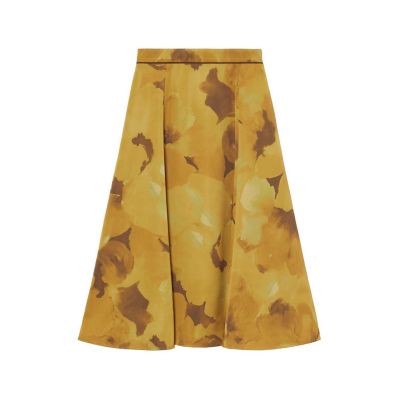 ＜ANAYI＞グラデーションプリントナローフレア　スカート