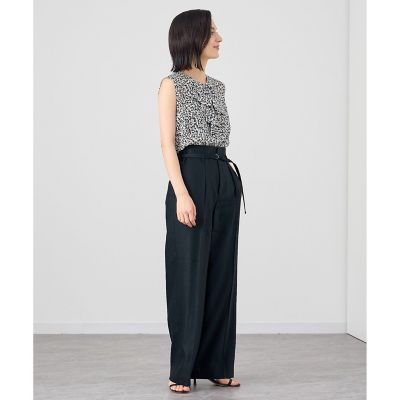 セール】 【セットアップ対応商品】リネンツイルハイウエスト