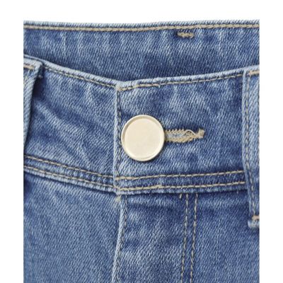ストレッチデニムストレートパンツ