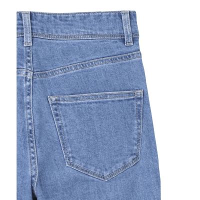 ストレッチデニムストレートパンツ