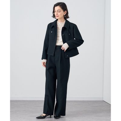 【セットアップ対応商品】ワッフルツイードワイドパンツ