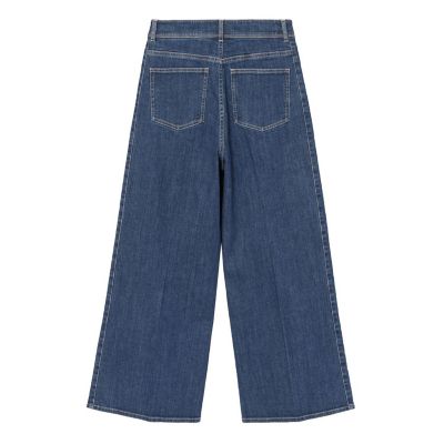 ストレッチデニムワイドパンツ