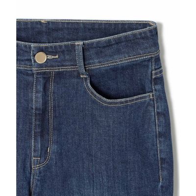 ストレッチデニムストレートパンツ