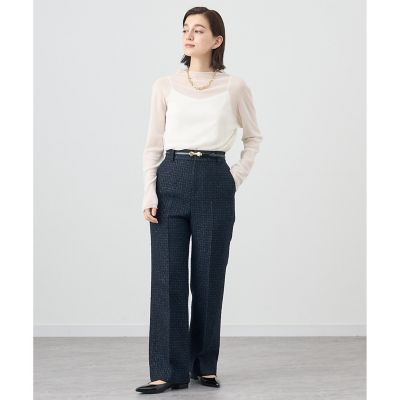 【セットアップ対応商品】インターツイードロングパンツ
