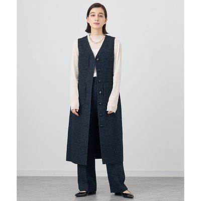 【セットアップ対応商品】インターツイードロングパンツ