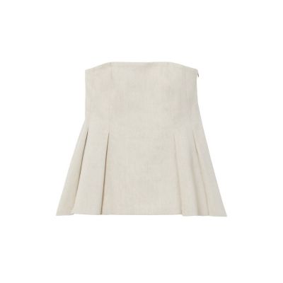 【セットアップ対応商品】リネンストレッチビスチェ