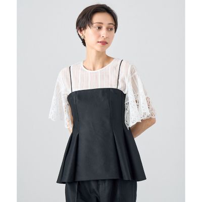 【セットアップ対応商品】リネンストレッチビスチェ